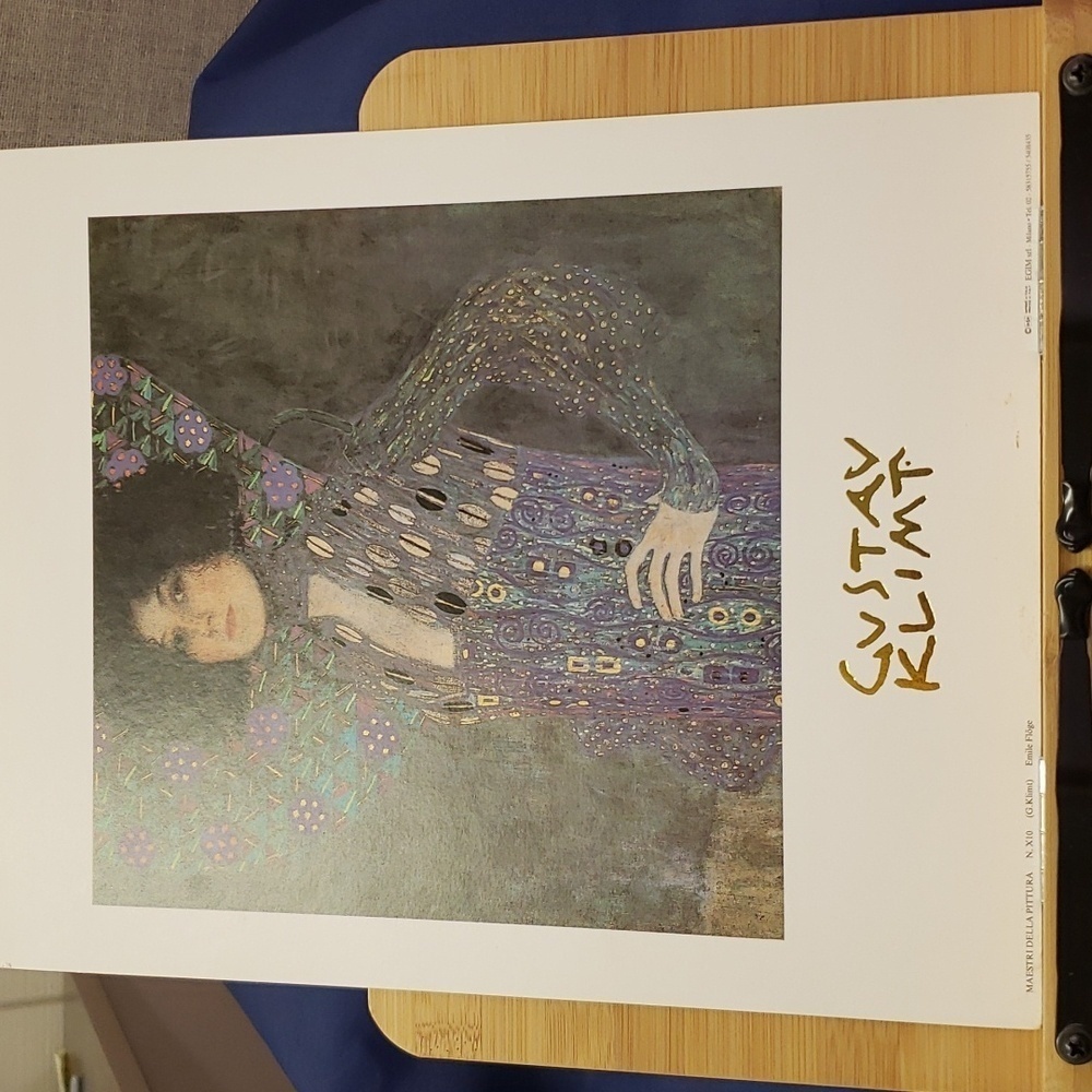 Emilie Flöge by Gustav Klimt Framed art print. A Portrait of the artist's Wife.